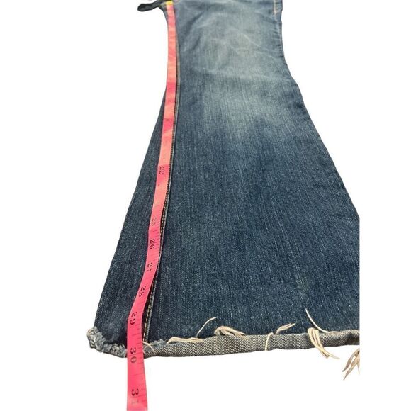 Kasil David lim boot cut raw hem patchwork pockets size 30 - Picture 8 of 8